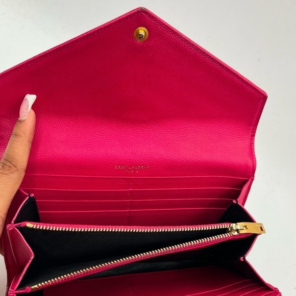 YSL Envelop Wallet Hot Pink​​​​ - Picture 6 of 7